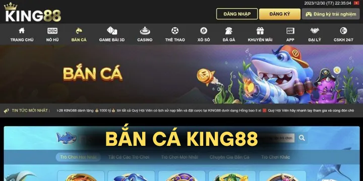 Bắn cá King88 - Thiên đường đổi thưởng với tỷ lệ trúng khủng