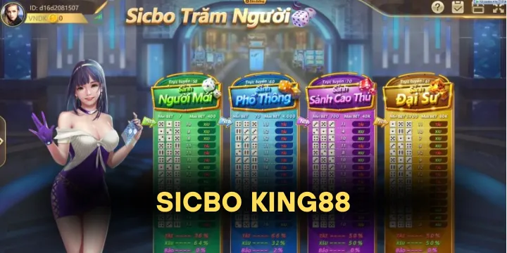 Sicbo King88 – Tựa game xúc xắc khiến dân cược “lên đỉnh” cảm xúc