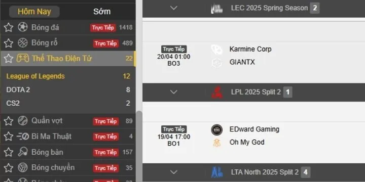 Luật cá cược thể thao điện tử King88
